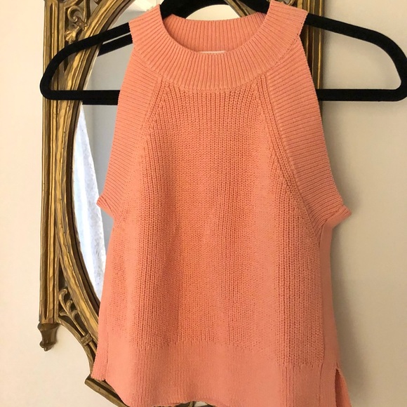 Aritzia Wilfred Coral Halter Tank - Picture 4 of 9